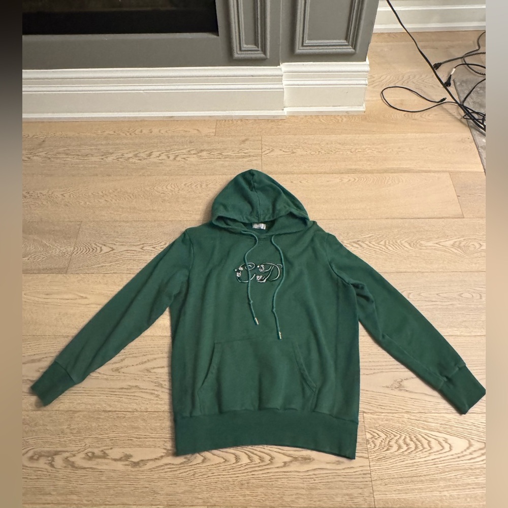 Dior X Kennedy Scharf  Forest Green Men's Hoodie Sweater
